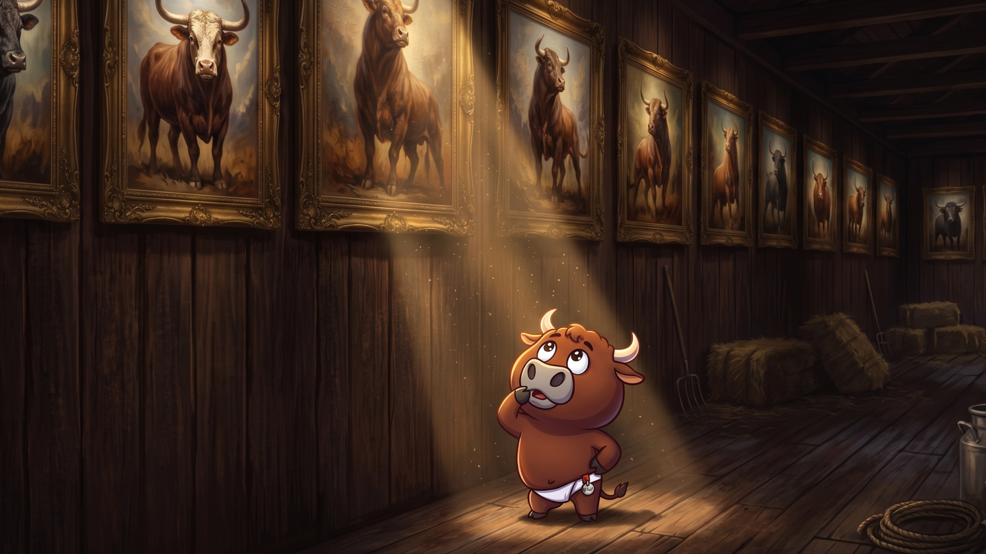 Bully in the portrait hall